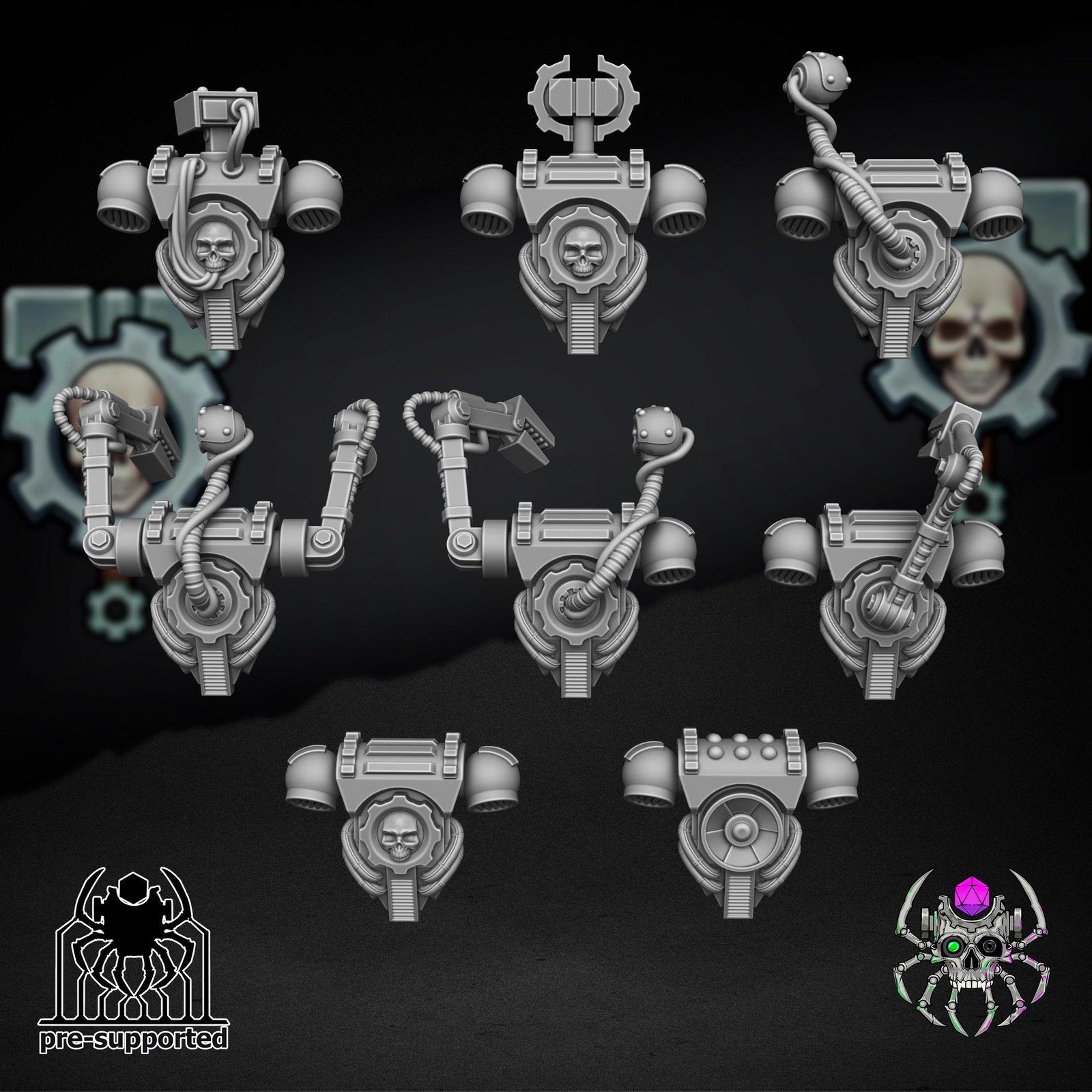 Backpacks Bits Set - Metal Warriors (set of 30)