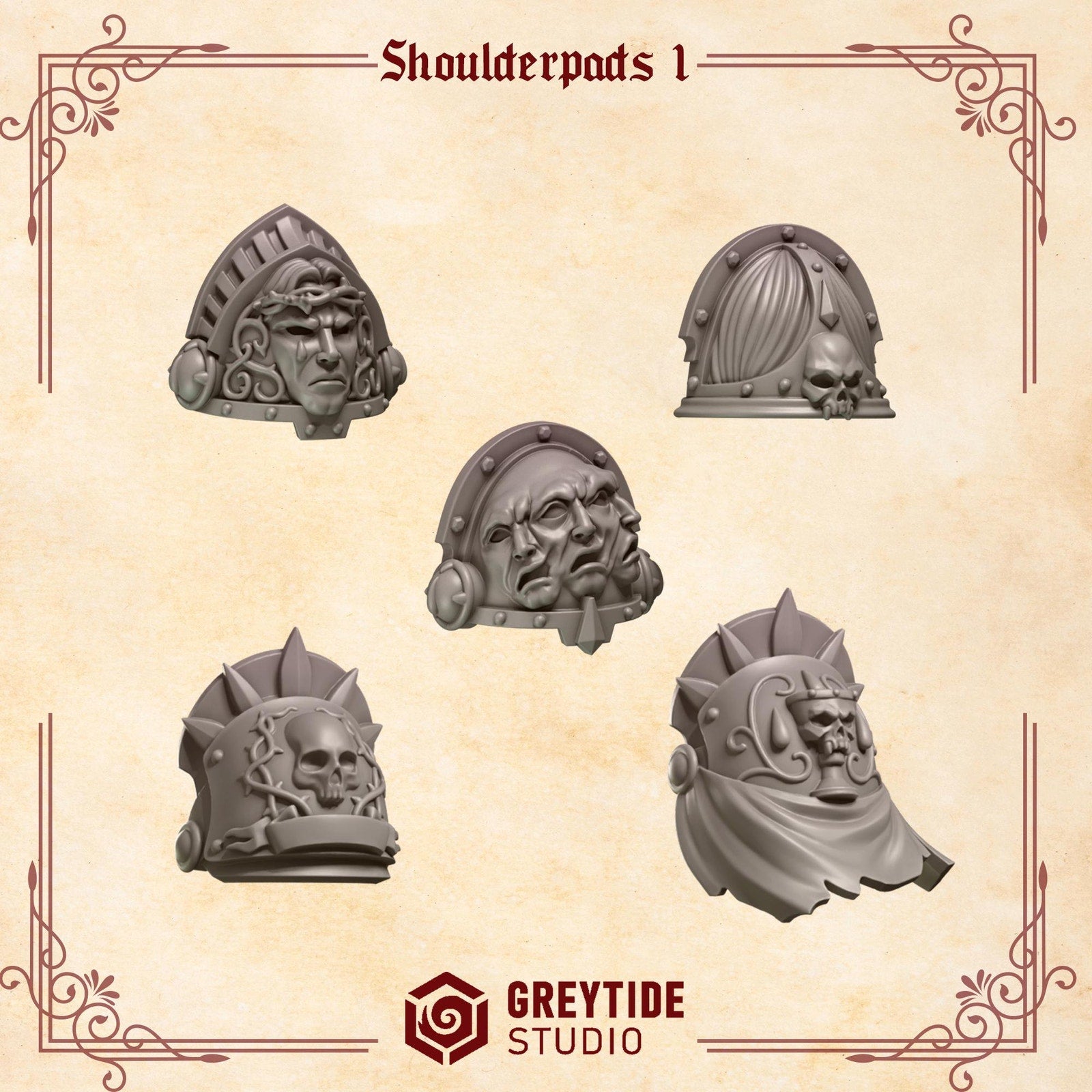 Shoulder Bits Set - Crimson Lords (set of 50)