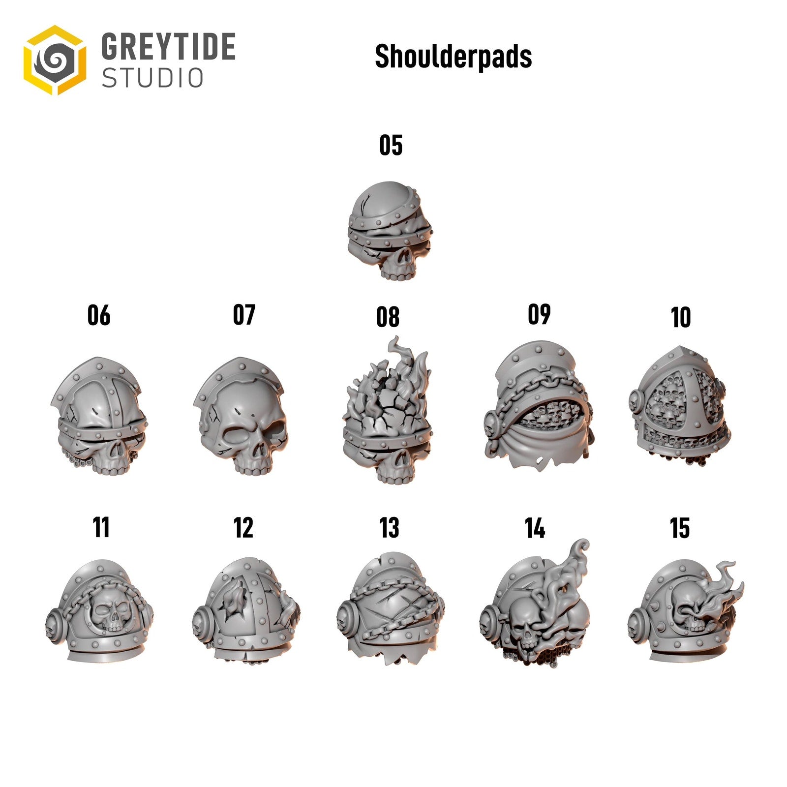 Shoulder Bits Set - Big Armor Cursed Company (set of 50)