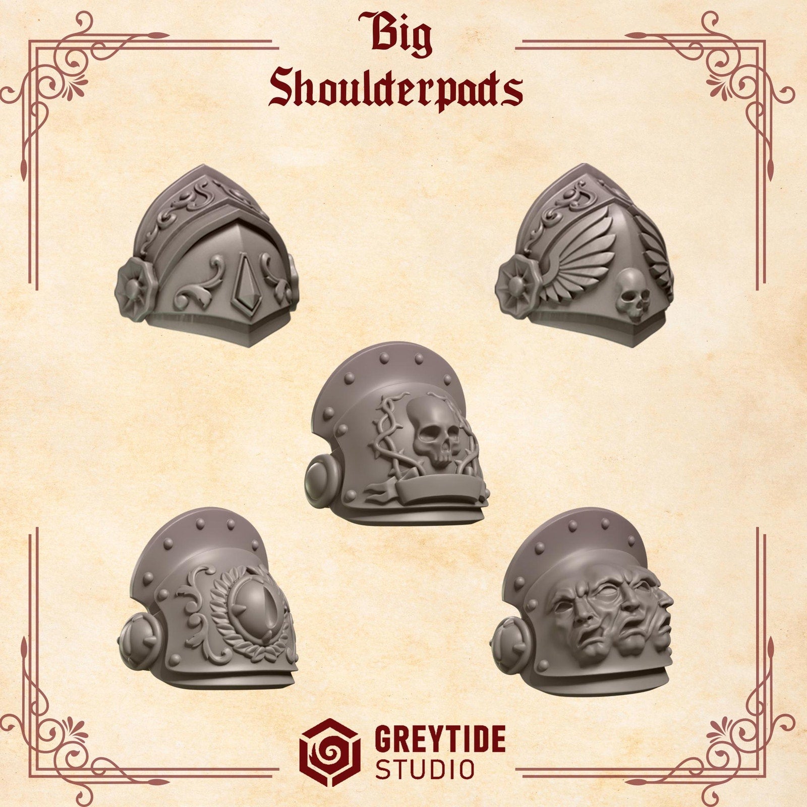 Shoulder Bits Set - Crimson Lords (set of 50)