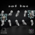CUSTOM 28mm Mechanical Hand Bits Set - Metal Warriors (set of 30)