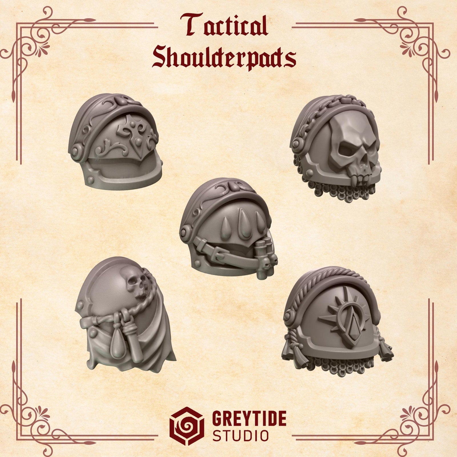 Shoulder Bits Set - Crimson Lords (set of 50)