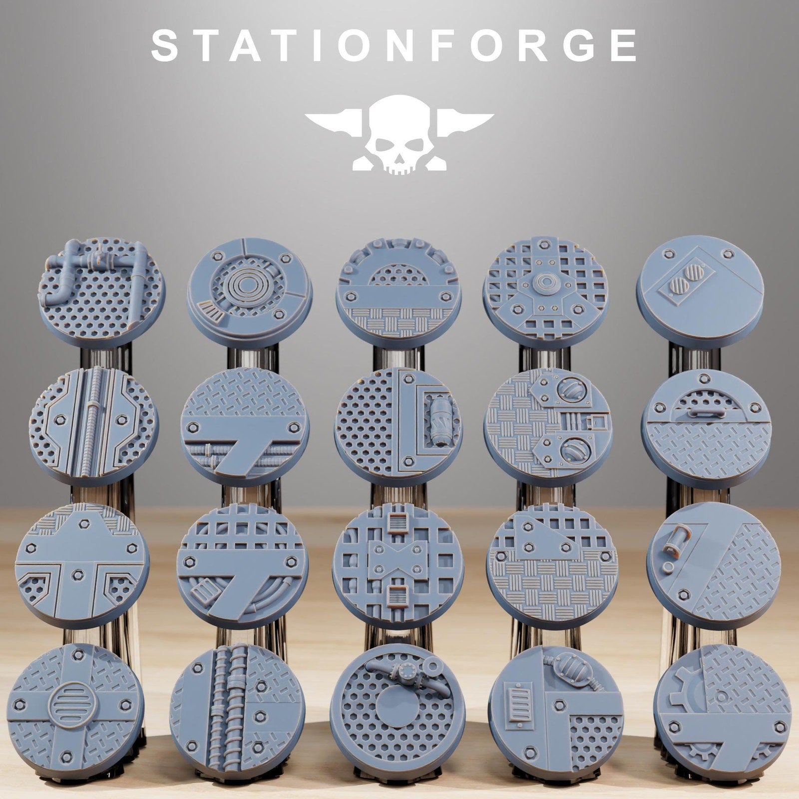 Industrial Bases (25mm - set of 20)