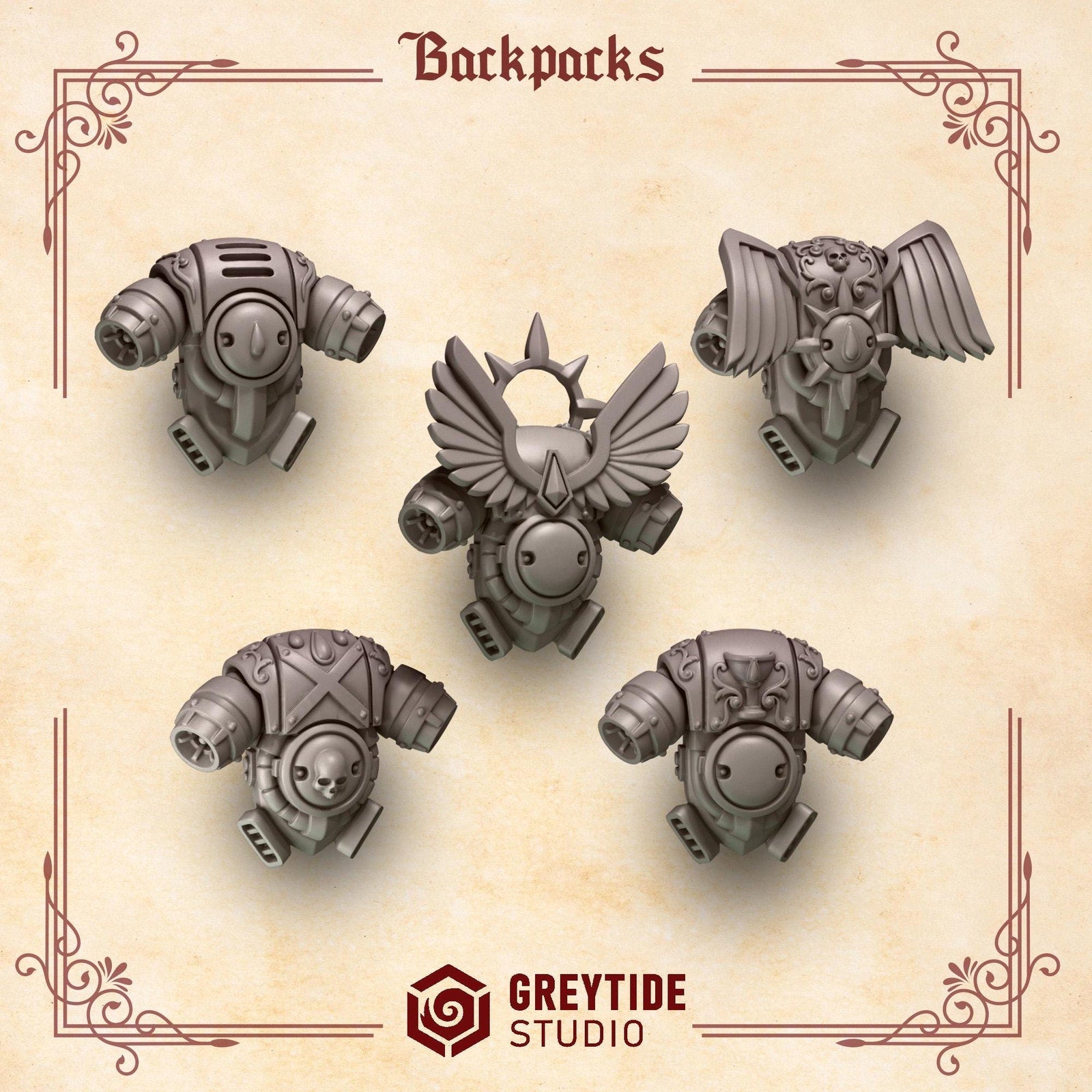Backpacks Bits Set C - Crimson Lords (set of 30)