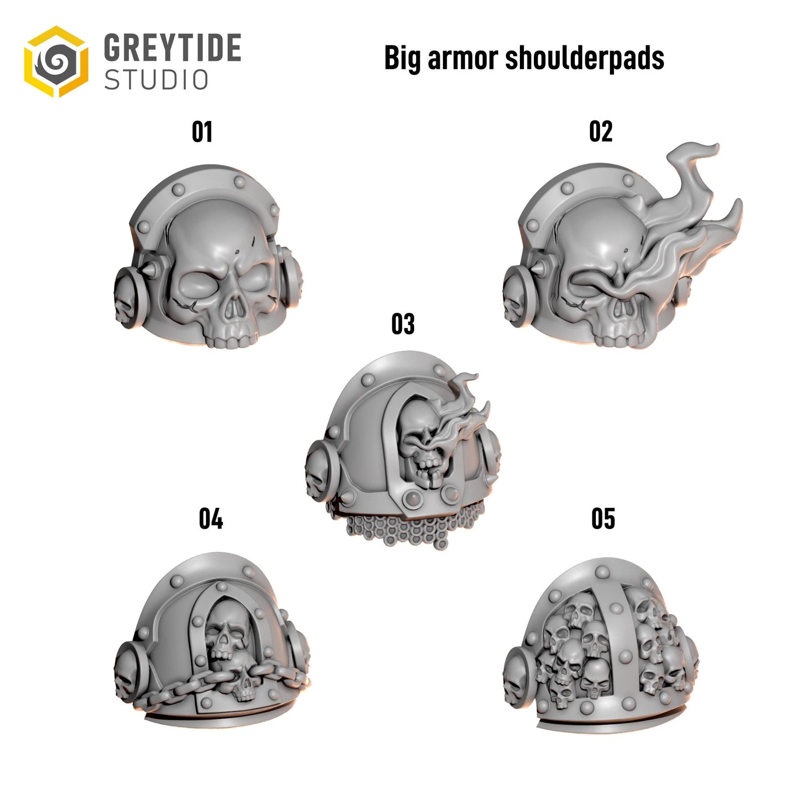 Shoulder Bits Set - Big Armor Cursed Company (set of 40)