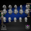 Head Bits Set - Praetorians of Cobalt (set of 50 heads)